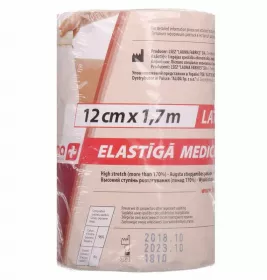 *Бинт LAUMA эластичный Latex Free 12 см*1,7 м