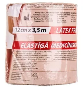 *Бинт LAUMA эластичный Latex Free 12 см*3,5 м
