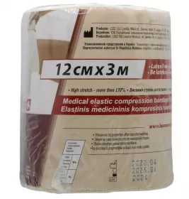 Бинт LAUMA еласт. мед. модель 2 Latex Free 12см*3м