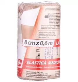 *Бинт LAUMA эластичный Latex Free 8 см*0,6 м