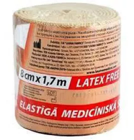 *Бинт LAUMA эластичный Latex Free 8 см*1,7 м