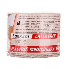 *Бинт LAUMA эластичный Latex Free 8 см*3,0 м