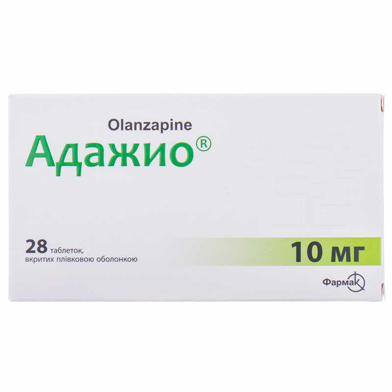 Адажио таблетки по 10 мг 28 шт. - Фармак Адажио таблетки по 10 мг 28 шт. - Фармак