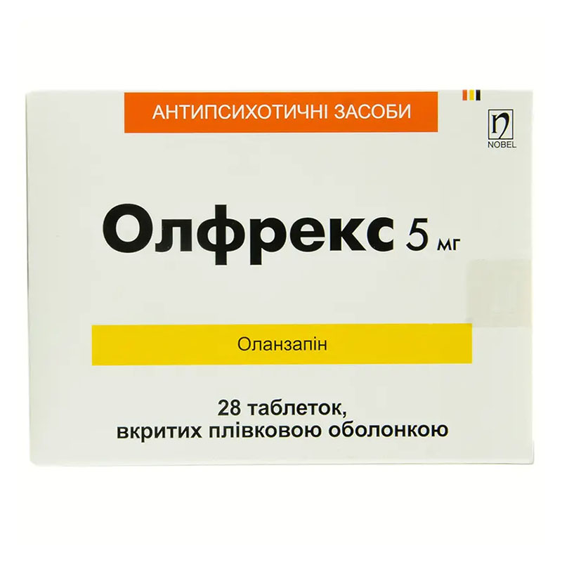 Олфрекс таблетки по 5 мг 28 шт. (14х2) Олфрекс таблетки по 5 мг 28 шт. (14х2)