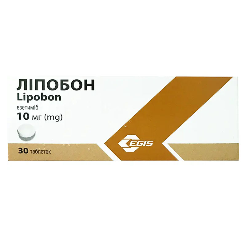 Ліпобон таблетки по 10 мг 30 шт. (10х3)