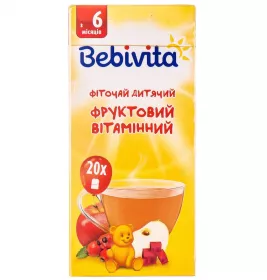 *Чай Bebivita детский фруктовый витаминный ф/п №20