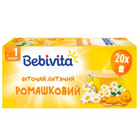 Чай Bebivita детский ромашковый пак №20 Чай Bebivita детский ромашковый пак №20