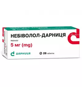 Небиволол-Дарница таблетки по 5 мг 28 шт. (14х2)