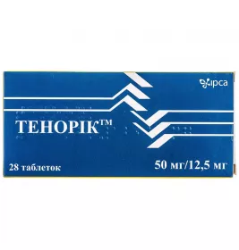 Тенорик таблетки по 50 мг/12.5 мг 28 шт. (14х2)
