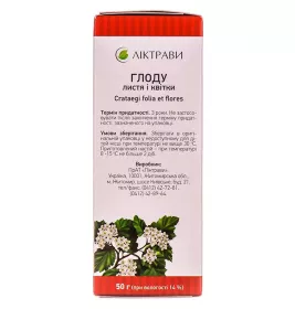 Глоду листя та квіти по 50 г у пачці - Лектрави