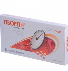 Тівортін аспартат розчин по 5 мл у контейнері 10 шт. - Юрія-фарм
