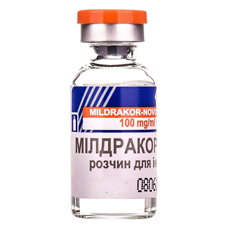 Мілдракор-Новофарм розчин для ін'єкцій 100 мг/мл в ампулах по 5 мл 10 шт.