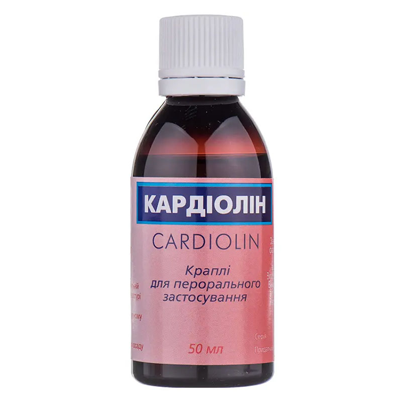 Кардіолін краплі 50 мл у флаконі