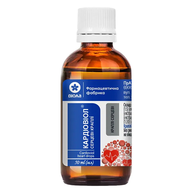 Кардіовіол краплі по 50 мл у флаконі 1 шт.