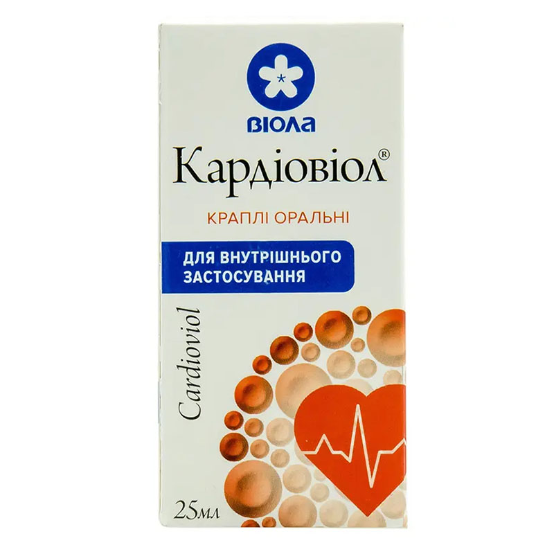 Кардіовіол краплі по 25 мл у флаконі 1 шт.