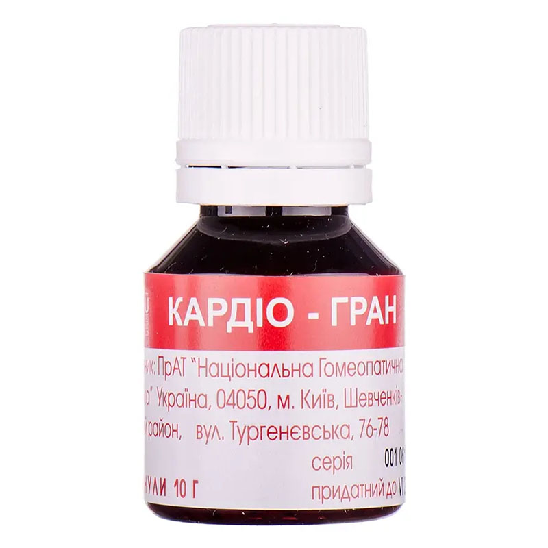 Кардіо-гран гранули по 10 г у пеналі