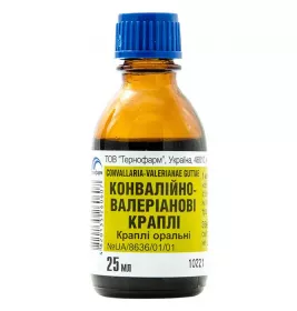 Конвалентно-валеріанові краплі по 25 мл во флаконе 1 шт. - Тернофарм