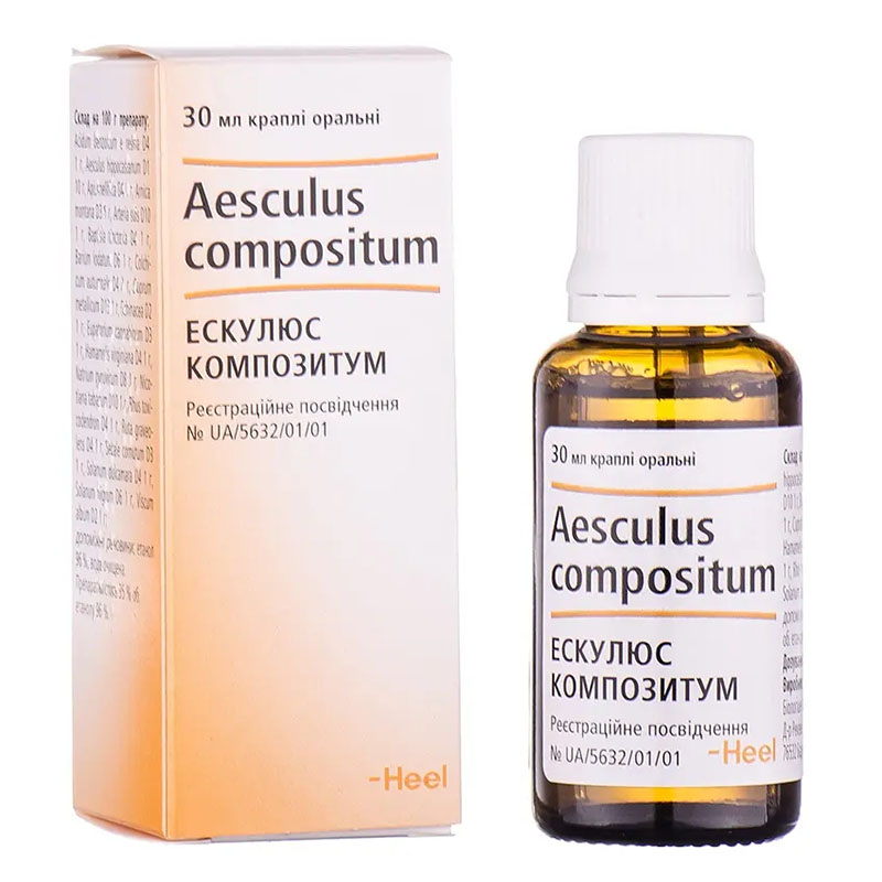 Ескулюс композитум краплі по 30 мл у флаконі 1 шт.