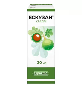 Эскузан капли 1% по 20 мл во флаконе
