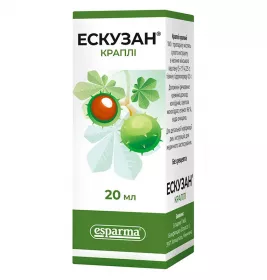 Эскузан капли 1% по 20 мл во флаконе