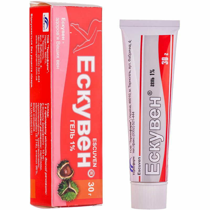 Ескувен гель 1% по 30 г у тубах 1 шт.