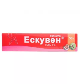 Эскувен гель 1% по 50 г в тубах 1 шт.