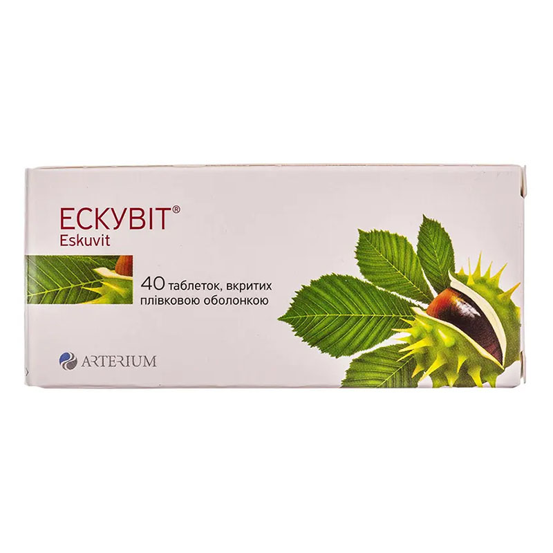 Ескувіт таблетки по 40 мг 40 шт. (10х4)