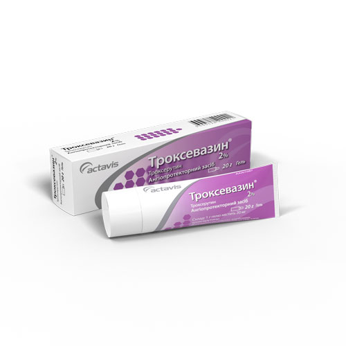 Троксевазин гель 2% по 20 г у тубах 1 шт.