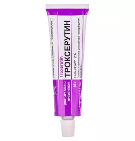 Троксерутин гель 2% по 35 г у тубах 1 шт. - Червона Зірка