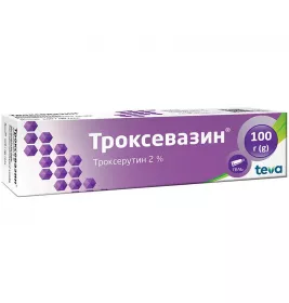 Троксевазин гель 2% по 100 г в тубах 1 шт.
