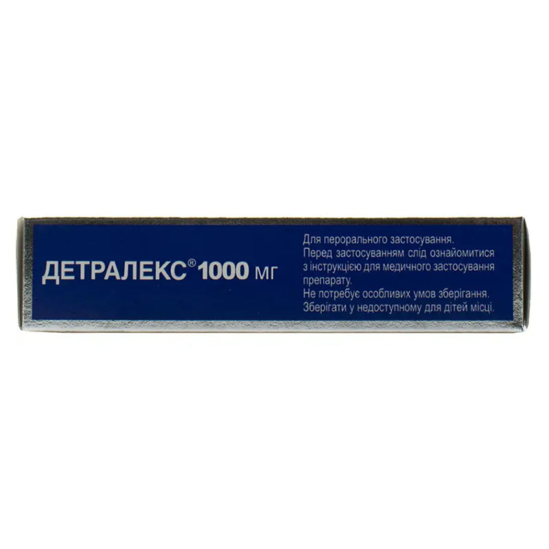 Детралекс 1000 мг таблетки по 1000 мг 18 шт. (9х2)
