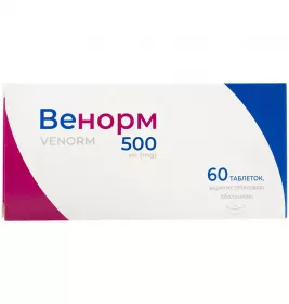 *Венорм табл.п/пл.об.500мг №60 Тернофарм