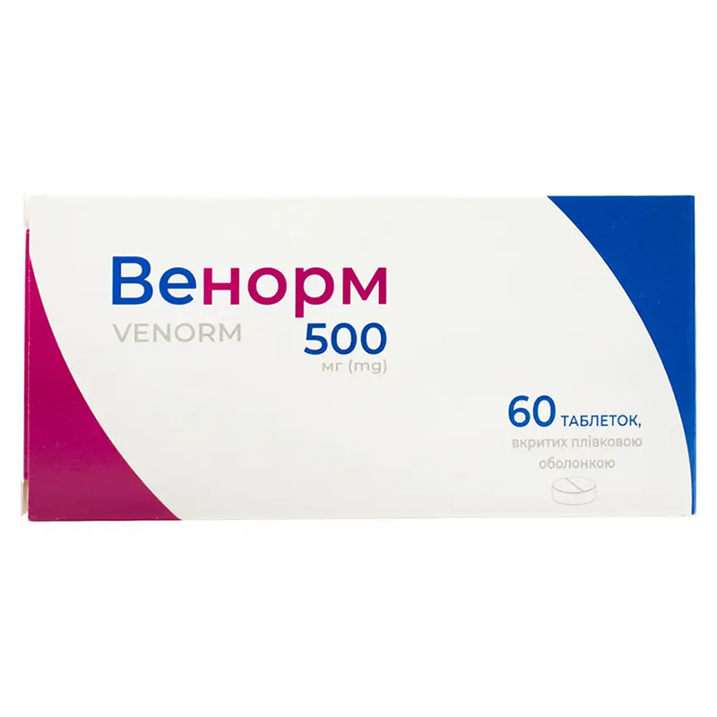 *Венорм табл.вкр/пл.об.500мг №60 Тернофарм