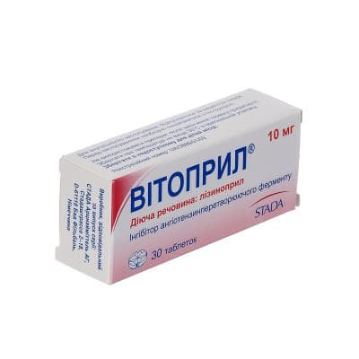 *Вітоприл таб 10мг №30