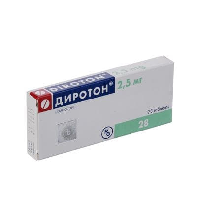 *Диротон табл. 2,5мг №28 *Диротон табл. 2,5мг №28