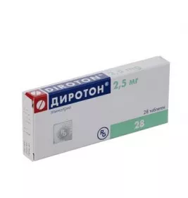Диротон таб 2,5мг №28