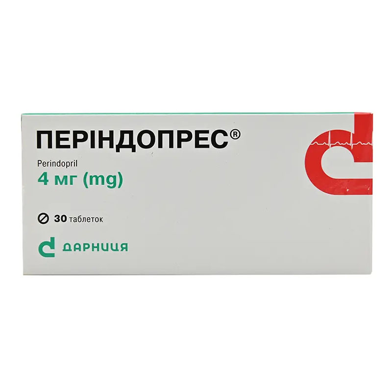 Периндопрес-Дарница таблетки по 4 мг 30 шт. Периндопрес-Дарница таблетки по 4 мг 30 шт.
