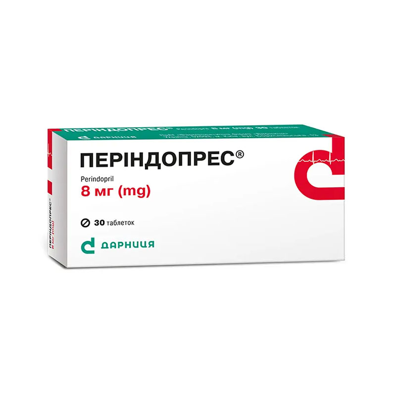 Периндопрес-Дарница таблетки по 8 мг 30 шт. Периндопрес-Дарница таблетки по 8 мг 30 шт.