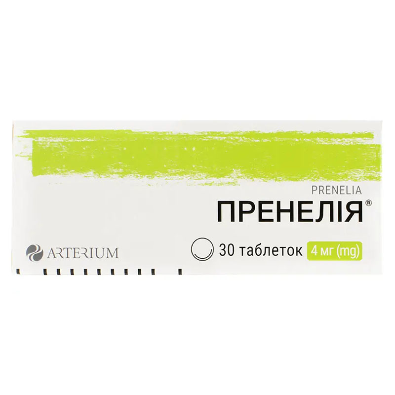 Пренелия таблетки по 4 мг 30 шт. (10х3) Пренелия таблетки по 4 мг 30 шт. (10х3)