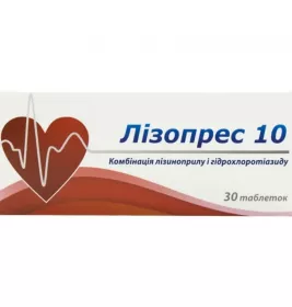 Лізопрес 10 таблетки 30 шт. (10х3)