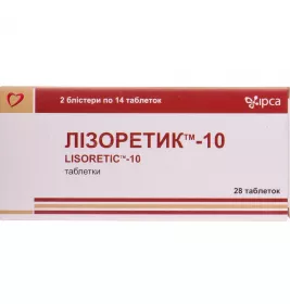 Лізоретик-10 таблетки 28 шт.