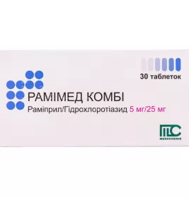 Рамімед комбі таблетки по 2.5 мг/12.5 мг 30 шт. (10х3)