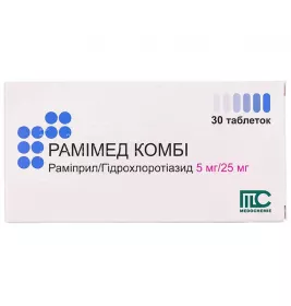Рамімед комбі таблетки по 5 мг/25 мг 30 шт. (10х3)
