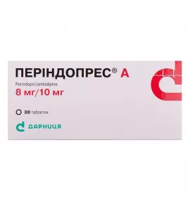 Периндопрес А-Дарница таблетки по 8 мг/10 мг 30 шт.