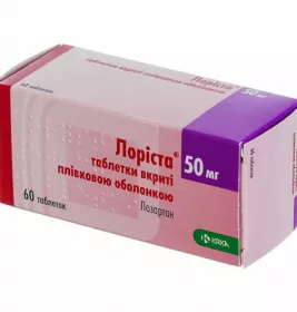 Лориста таблетки по 50 мг 60 шт. (10х6)