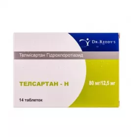 Телсартан-Н таблетки по 80 мг/12.5 мг 14 шт. (7х2)