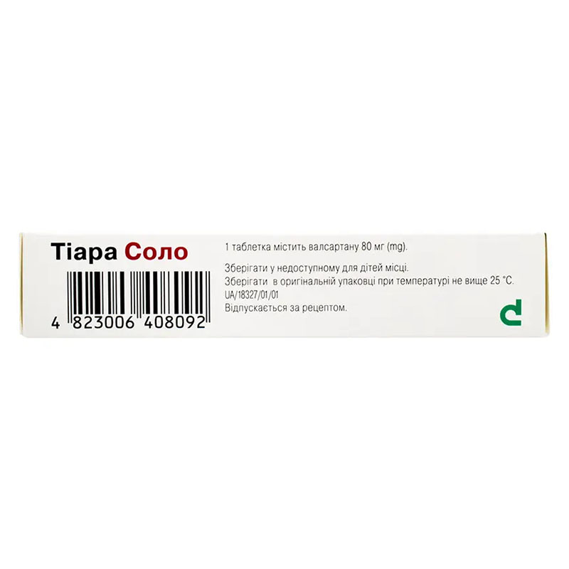 Тіара Соло-Дарниця таблетки по 80 мг 28 шт.