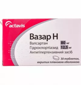 *Вазар Н табл 80/12,5мг №30