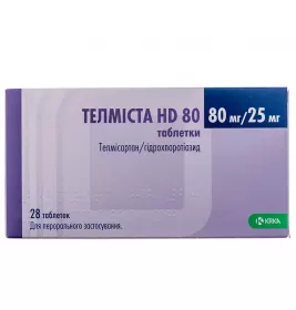 Телмиста HD 80 таблетки по 80 мг/25 мг 28 шт.