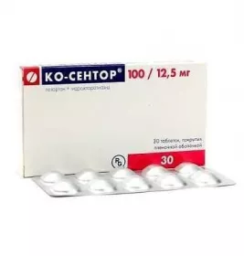 Ко-сентор таблетки по 100 мг/12.5 мг 30 шт. (10х3)